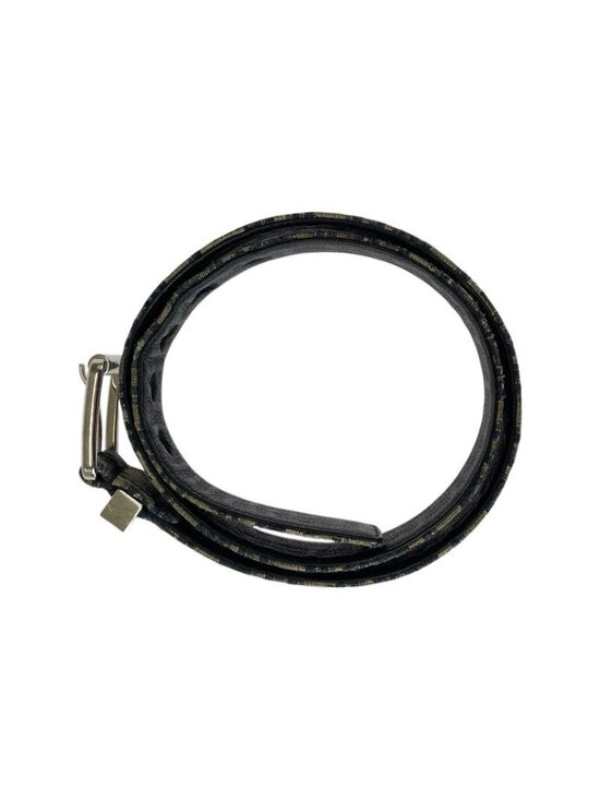 Dior Blue Jacquard Navy Silver Canvas Leather Belt main image 8